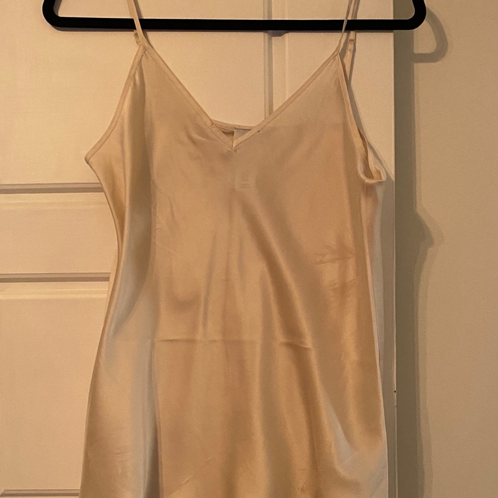 Joie Cream Satin Camisole Top
